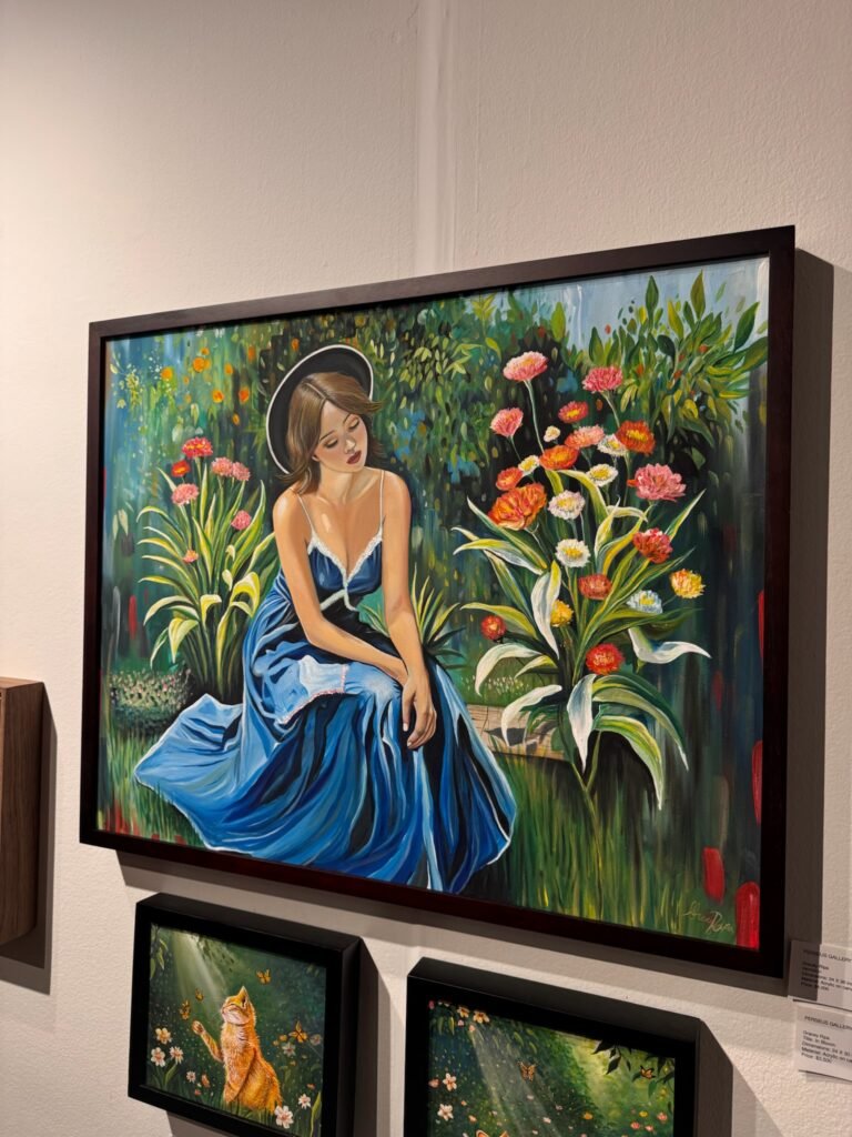 Gracey Ripa "Vermilion" acrylic on canvas